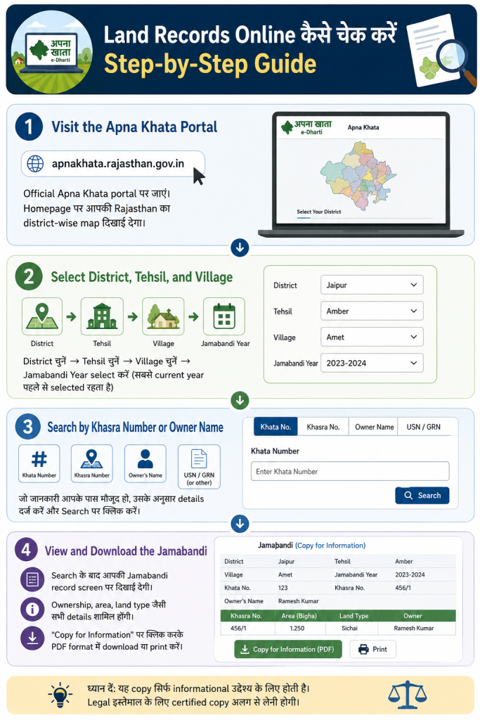 Land Records Online कैसे चेक करें – Step-by-Step Guide